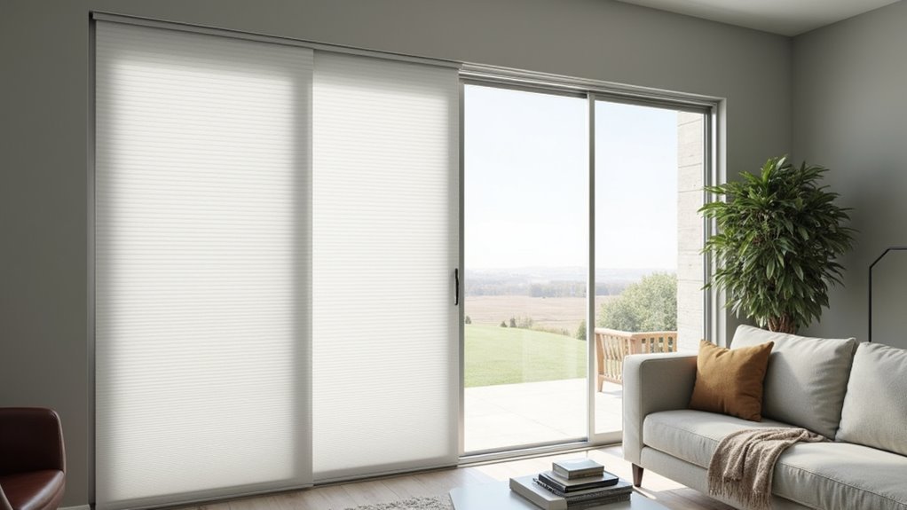 stylish sliding door blinds