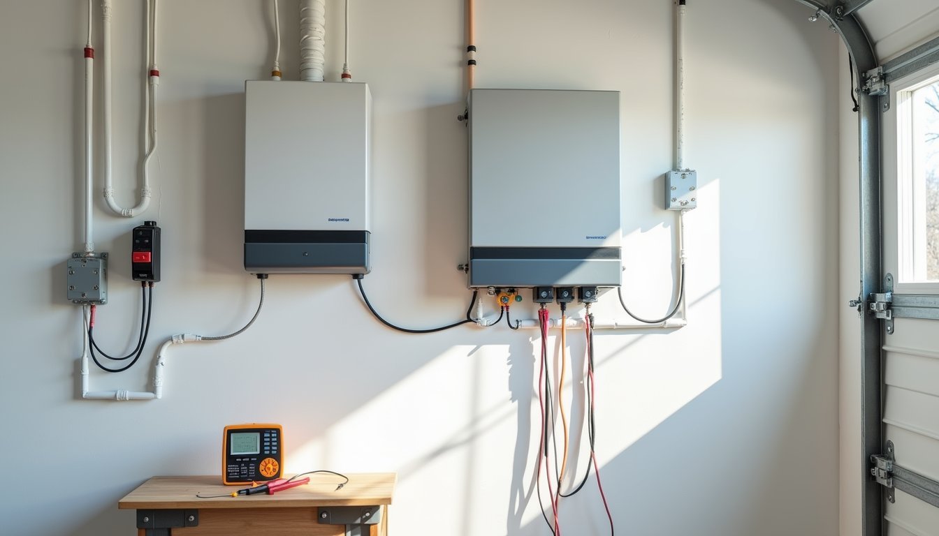 integrated solar electrical system installation
