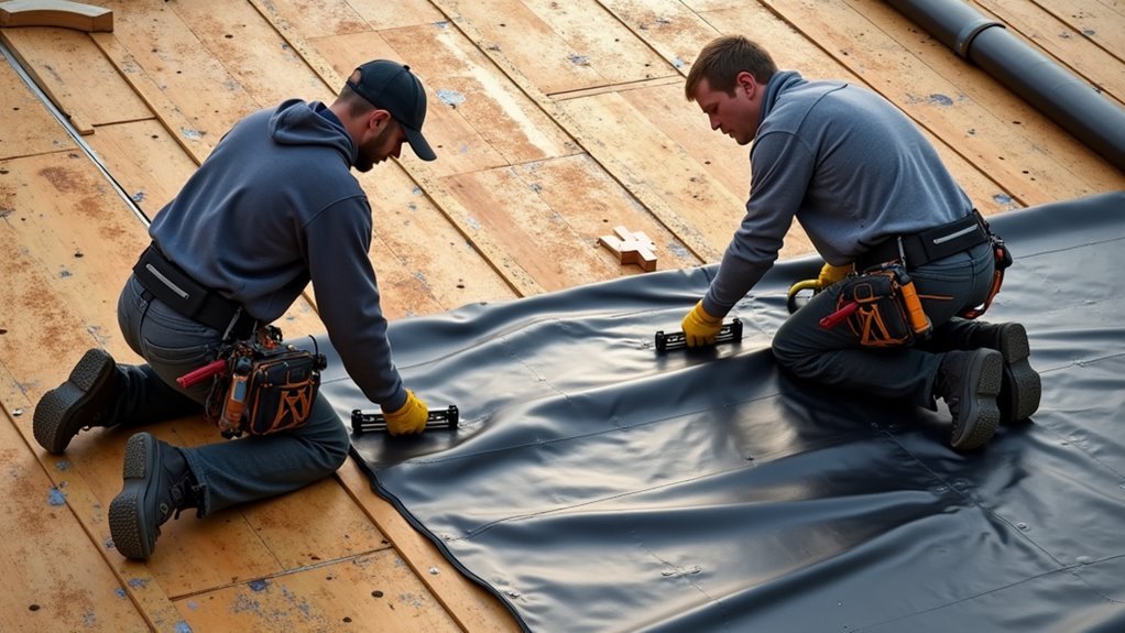 layered water resistant roof protection