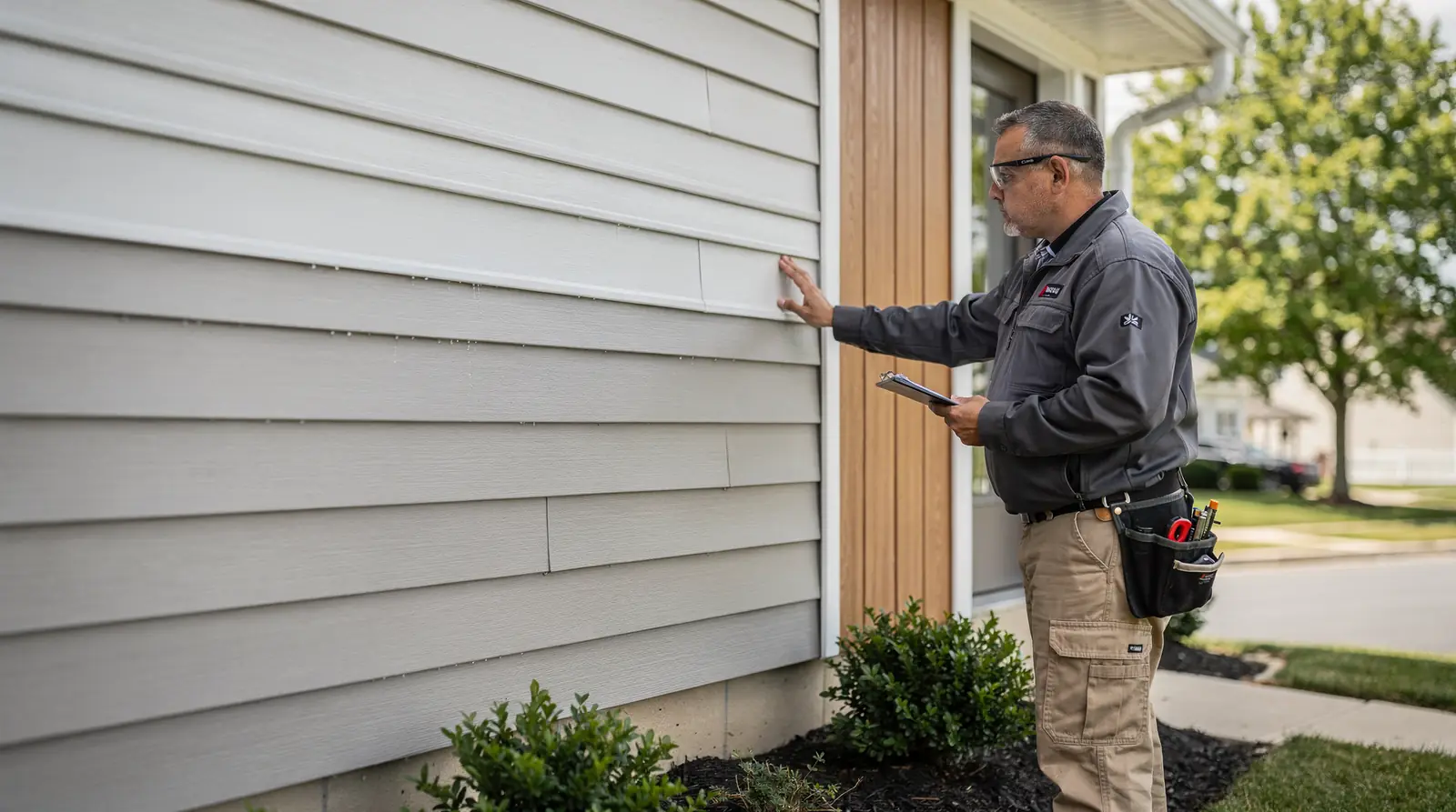 Vinyl siding remains a popular choice for area homes because it combines strong weather protection